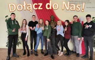 Na zdjęciu członkowie Samorządu Szkolnego