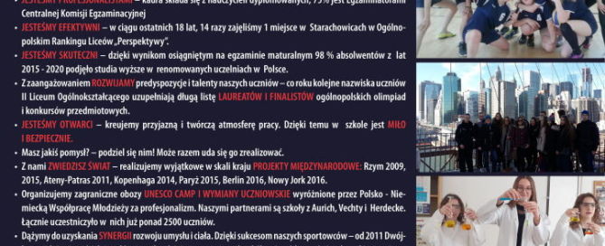 Plakat promocyjny - rekrutacja 2021