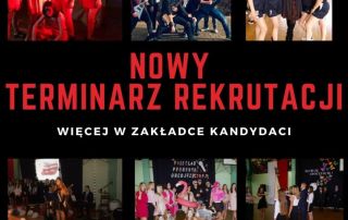 Plakat - nowy terminarz rekrutacji.