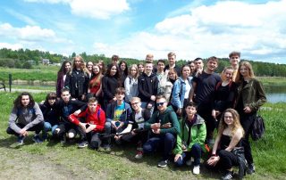 Klasa 2b na rajdzie w Wąchocku