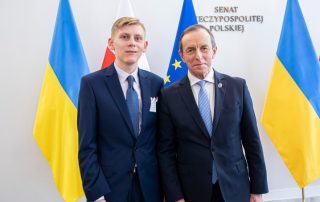 Kacper Janus z Marszałkiem Senatu