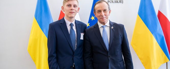 Kacper Janus z Marszałkiem Senatu