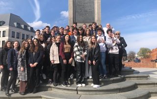 Klasa 2b przed Kolumną Zygmunta III Wazy