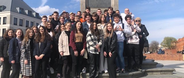 Klasa 2b przed Kolumną Zygmunta III Wazy